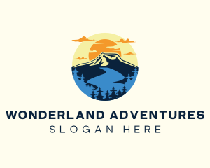 Mountain Lake Adventure logo design