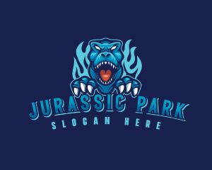 Wild Dinosaur Beast logo design