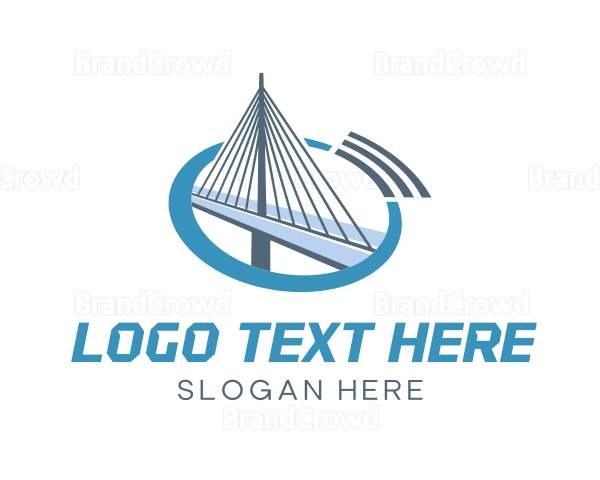 Blue Cable Bridge Logo