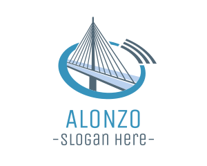 Blue Cable Bridge logo design