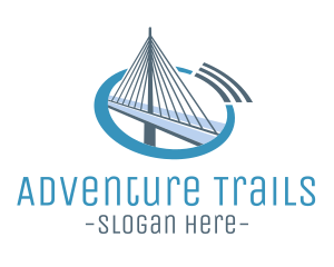 Blue Cable Bridge logo design