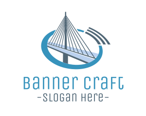 Blue Cable Bridge logo design