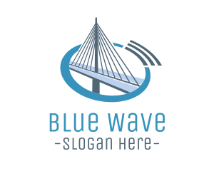 Blue Cable Bridge logo design