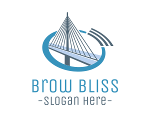 Blue Cable Bridge logo design