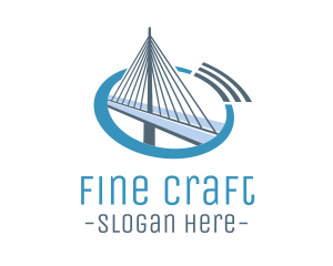 Blue Cable Bridge logo design