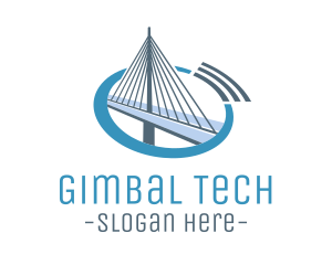 Blue Cable Bridge logo design