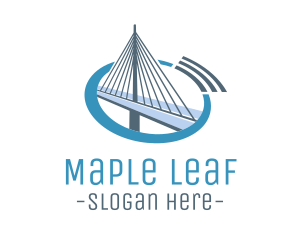 Blue Cable Bridge logo design