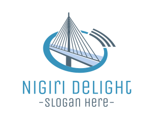 Blue Cable Bridge logo design