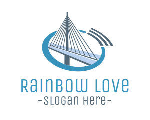 Blue Cable Bridge logo design