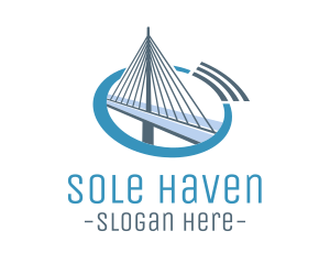 Blue Cable Bridge logo design