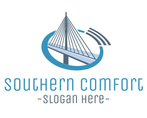 Blue Cable Bridge logo design