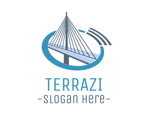 Blue Cable Bridge logo design