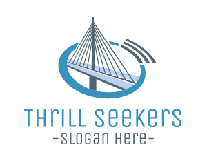 Blue Cable Bridge logo design