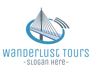 Blue Cable Bridge logo design