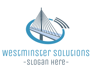 Blue Cable Bridge logo design