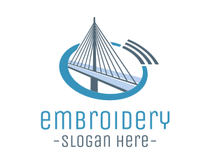 Blue Cable Bridge logo design