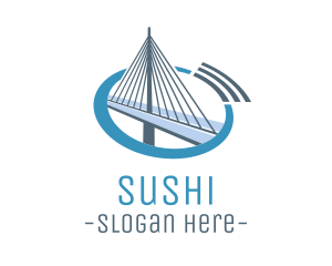 Blue Cable Bridge logo design