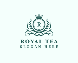 Royal Crown Wreath Boutique logo design