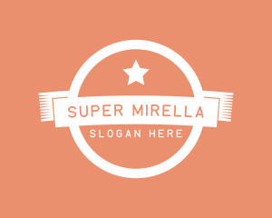 Business - Retro Business Star Banner logo design