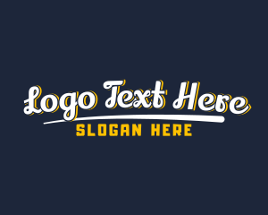 Typography - Retro Menswear Business logo design