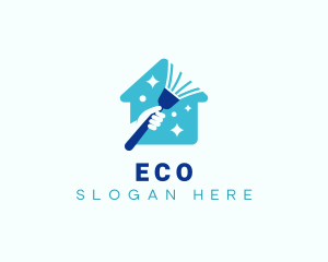 Broom Clean Sweeping Logo