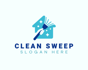 Sweep - Broom Clean Sweeping logo design