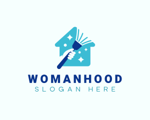 Homemaking - Broom Clean Sweeping logo design