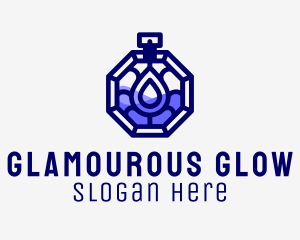 Glamourous - Luxury Perfume Bottle logo design