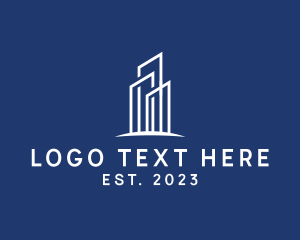 Building - Elegant Monoline Tower logo design