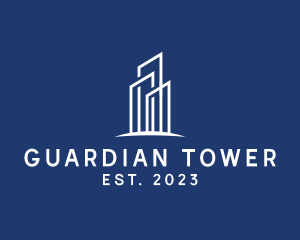 Elegant Monoline Tower logo design