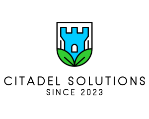 Citadel - Eco Castle Defense logo design