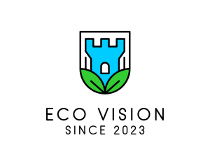 Eco Castle Defense logo design