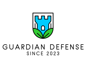 Eco Castle Defense logo design