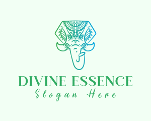 Sacred - Sacred Mandala Elephant logo design