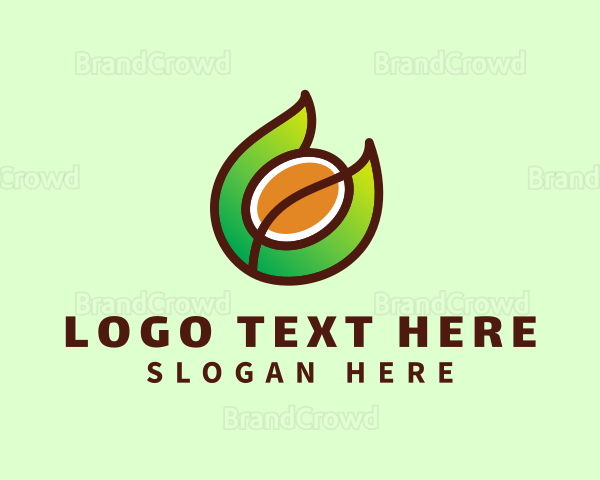 Organic Coffee Letter C Logo