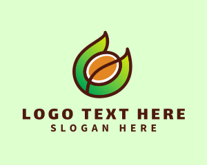 Coffee Bean - Organic Coffee Letter C logo design