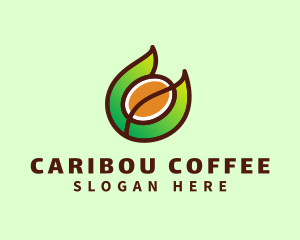 Eco Coffee Cafe logo design