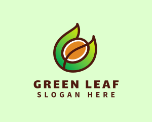 Herbs - Organic Coffee Letter C logo design