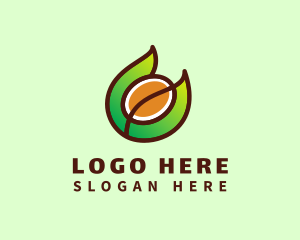 Latte - Organic Coffee Letter C logo design