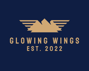 Travel Mountain Wings logo design