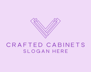 Cabinetry - Geometric Construction Structure logo design