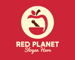 Red Apple Apothecary logo design