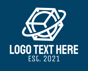 Planet - Tech Cube Planet logo design