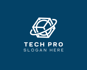 Tech - Tech Cube Planet logo design