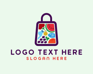 Grocery Shopping - Food Shopping Market logo design