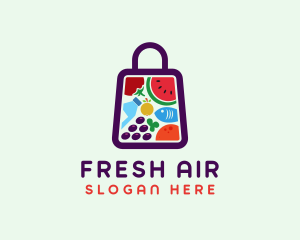 Food Shopping Market logo design