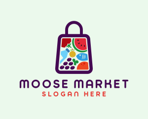 Food Shopping Market logo design