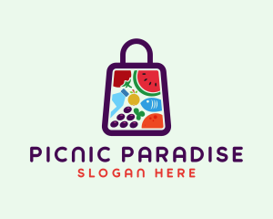 Picnic - Food Shopping Market logo design