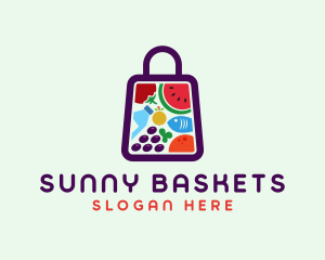 Picnic - Food Shopping Market logo design