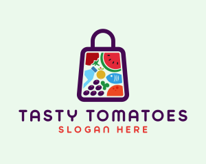 Food Shopping Market logo design